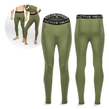 4Fizjo Unisex termoveļa / bikses, S izmērs, zaļas