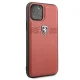 Ferrari Off Track Leather vāciņš iPhone 11 Pro, Sarkans