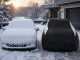 Ūdensizturīgs automašīnas pārsegs, melns/pelēks, XL izmērs
