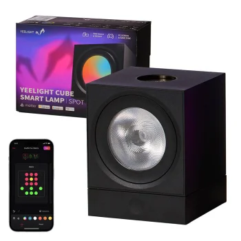 Viedais spēļu gaismeklis Yeelight Smart Cube Light Spot ar bāzi YLFWD-0008
