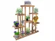 Koka puķu podu plaukts, statīvs, augu stends, 5 līmeņu | Wooden Flower Shelf Stand