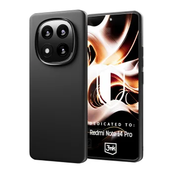 3Mk Protection Matt Case vāciņš Xiaomi Redmi Note 14 Pro, Melns