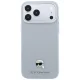 Karl Lagerfeld Grained Karl Head Metal MagSafe vāciņš iPhone 18 Pro / 17 Pro, pelēks