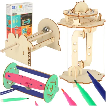 Izglītojošs DIY zinātnes eksperimentu komplekts 3in1, koka
