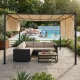 MultiGarden 3x4 m tērauda dārza pergola, bēša