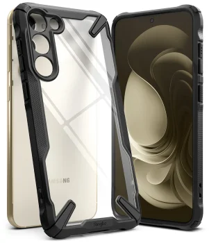Samsung Galaxy S23+ Plus (SM-S916) Ringke Fusion X Case Cover Bumper, Black | Telefona Vāciņš Maciņš Apvalks...