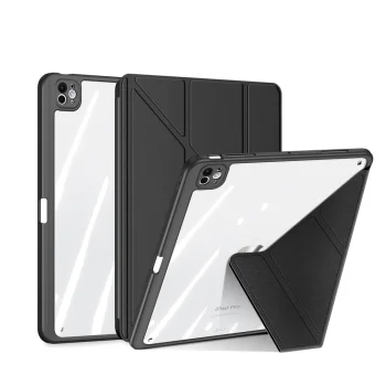 Dux Ducis Magi vāciņš iPad Pro 11" (2024/2025) ar statīvu, melns