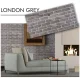 Dekoratīvais sienas panelis LONDON GREY 500 x 1000 mm, 3 mm