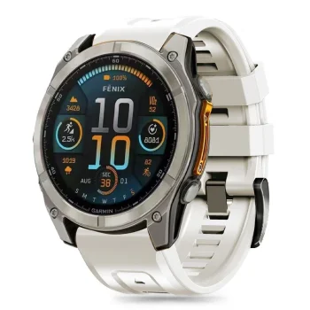 TECH-PROTECT SILICONE GARMIN FENIX 5S / PLUS 6S PRO 7S 8 (43 MM) TITĀNA TONIS | TITANIUM