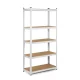 Humberg 4844 metāla noliktavas plaukts, 180 x 90 x 30 cm, balts