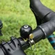 Retro velosipēda zvans Rockbros 15-1BBK (21–31.8 mm, 75 dB), melns