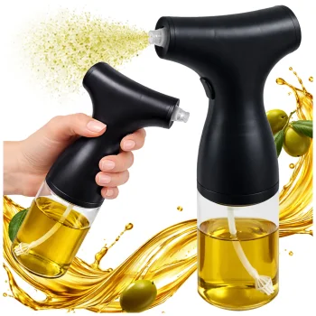 Elektriskais eļļas smidzinātājs 200ml stikla dozators USB, melns