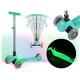Ricokids Glow 3in1 bērnu trīsriteņu skrejritenis ar LED riteņiem, tirkīza