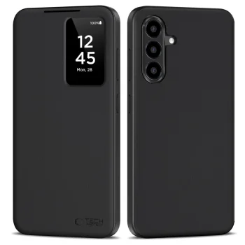 Tech-Protect Smart Wallet vāciņš Samsung Galaxy A26 5G / A17 4G / 5G, matēts melns