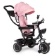 ECOTOYS bērnu trīsritenis ar rotējošu sēdekli un jumtiņu JM-066-9, rozā
