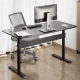 Ergo Office ER-453 Ergonomiskais galds, melns, 140x68cm