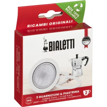 Bialetti 0800032 rezerves blīves un filtrs 2 tasīšu espresso kafijas automātiem