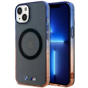 BMW iPhone 14 vāciņš Gradient Bumper MagSafe, pelēks