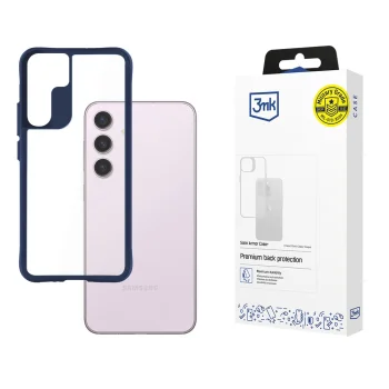 3Mk Protection Satin Armor Case+ vāciņš Samsung Galaxy S24, zils/caurspīdīgs