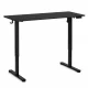 ModernHome elektriski regulējams galds 140x60 cm 72-118 cm, melns