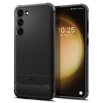 Spigen Rugged Armor vāciņš Samsung Galaxy S23, matēts melns