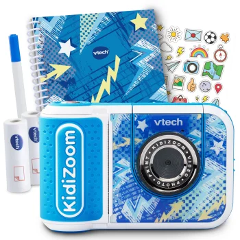 VTech Kidizoom Print Cam bērnu fotokamera ar printeri, zila