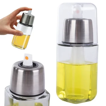 Eļļas un etiķa izsmidzinātājs, 180 ml, sudraba