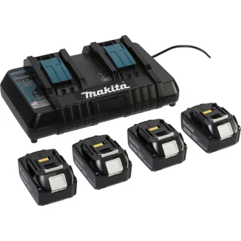 Makita 198091-4 Akumulatoru komplekts: 4x 18V 6.0Ah un lādētājs