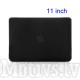 Apple MacBook Air 11\" 11.6\" A1370 A1465 Full Body (Front&Back) Snap-On Hard Shell Case Cover, black transparent –...
