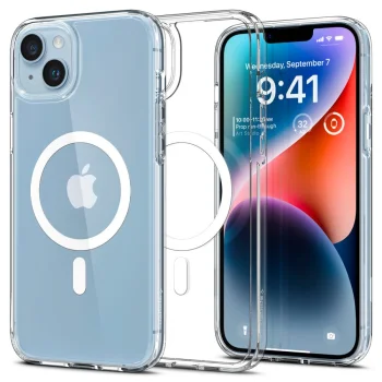 Spigen iPhone 14 vāciņš Ultra Hybrid MagSafe, balts