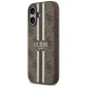 Guess 4G Printed Stripes MagSafe vāciņš iPhone 17, brūns