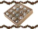 Ziemassvētku eglītes bumbas 6cm plastmasas 16 gab. sudraba