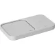 Samsung Wireless Charger Duo 15W bezvadu lādētājs ar lādētāju un kabeli, balts