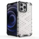 Aizsargvāciņš Honeycomb priekš iPhone 13 Pro ar TPU rāmi, melns