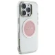 Guess IML Metal Colored Circle Classic Logo MagSafe vāciņš priekš iPhone 16 Pro Max, rozā