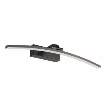 Apaļš LED sienas gaismeklis virs spoguļa 60 cm 10W melns (6500K)