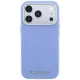 Karl Lagerfeld Grained Elongated Logo MagSafe vāciņš iPhone 17 Pro / 18 Pro, zils