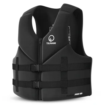 Neoprēna peldveste TSUNAMI Hydrox Pro 50, XL izmērs, melna
