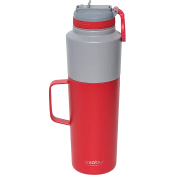 Asobu Twin Pack ūdens pudele un termokrūze, 0.9L + 0.6L, Sarkana