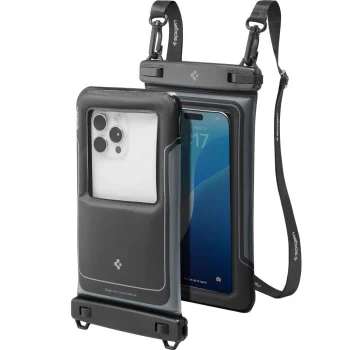 Spigen A611P ūdensizturīgs peldošs vāciņš telefonam (2 gab.) Matte Black