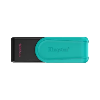 Kingston 128GB USB 3.2 Gen 1 zibatmiņa DataTraveler Exodia S, melna tirkīza