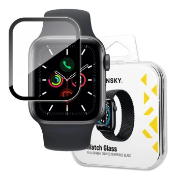 Wozinsky Watch Glass hibrīda aizsargstikls Apple Watch 40 mm, melns
