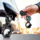 Tech-Protect TPUCarbon maciņš Apple AirTag melns