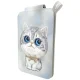 Nimmy New Big-Eye Cute Pets 2.0 Cat magnētiskais maciņš ar telefona statīvu, pelēks