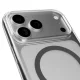 Puro Lite Mag vāciņš iPhone 17 Pro ar MagSafe atbalstu, caurspīdīgs ar pelēku gredzenu