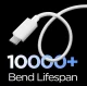 USB-A uz USB-C kabelis Spigen Essential EB6015AC 60W 150 cm, balts