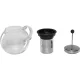 Bodum ASSAM F/INOX tējkanna ar presi, 1L, melna