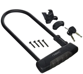 ABUS Granit Plus 470/150HB300 U-veida velosipēda saslēdzējs ar EaZyKF melns