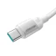 Joyroom S-A62 Lively Series USB-A uz USB-C kabelis 3A 1.2 m, balts