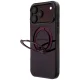 Mercedes AMG vāciņš iPhone 18 Pro Max / 17 Pro Max ar MagSafe gredzenu un statīvu, bordo